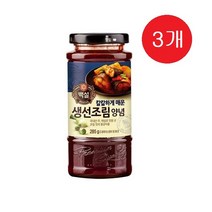 백설 칼칼하게 매운 생선조림 양념장, 3개, 285g