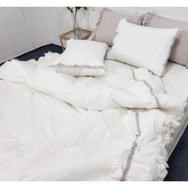 위드베딩 [테마] 사각사각 부드러운 느낌 100% 고밀도면 차렵이불세트 퀸 Q