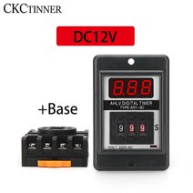 아두이노 ASY-3D 지연 타이머 시간 릴레이 8PIN 기본 DC12V DC24V AC110V AC220V 1-999S 자리 프로그래밍, 01 DC12V