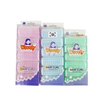 3색 컬러 헤어 구르프 웨이브 그루프 파마 볼륨 구루프 왕 롯드 물결펌 패드 하기 구르프 헤어 롤 긴, 분홍-중, 본상품선택