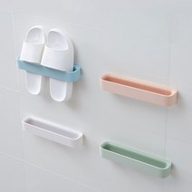 조하 파스텔 슬리퍼 걸이 거치대 욕실 실내화 정리대, 1개, 핑크