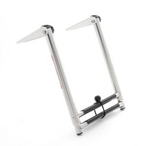 [천삼백케이] [굿즈트리] 마이오션 스텐 접이식 보트사다리 2단 해양 요트 승선, 단품