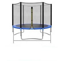 트램폴린 다이어트 실내 성인 어린이 놀이기구 바운스, 8피트 직경2.44M -블루