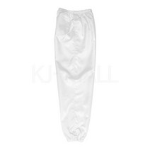 KJ 방진복 하의(주머니 세 개) 제전복 무진복 제전방진복 클린복 크린룸 반도체 정전기방지 작업복 바지, 1개, 화이트-M(90)