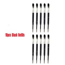 원래 샤오미 메탈 펜 Mi 로그인 Rollerball pучеа Caneta PREMEC 스위스 리필 비즈니스 사무실 학교 레터지, 10 Black Refill