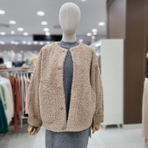 시에로 라운드넥 사이바 포켓 뽀글이 무스탕-SJ1LTF302BE