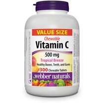 캐나다 웨버네추럴 겨울 건강 영양제, 11.웨버네추럴 비타민C 500mg(트로피칼) 300츄