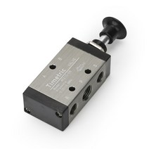 1PC 금속 3R 4R 수동 당김 푸시 솔레노이드 밸브 2 위치 3/5 방향 공압 부품 기계, 05 4R210-08