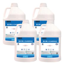 친절한도그씨 케어록스 carerox 살균소독제 탈취제 4L x 4개 무알콜제품, 1