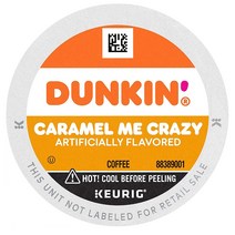 던킨 카라멜 크레이지 60 포드 큐리그 K컵 커피 Caramel Me Crazy