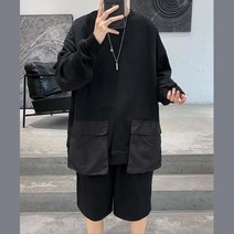 옷잘입는 남친룩 코디 빅포켓 긴팔 티셔츠 가성비템 필수템 이지웨어