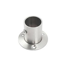 파이프고정소켓 옷걸이봉 옷봉소켓 진열 25파이 스텐 원형롱소켓 P787, 상세페이지 참조, 단품