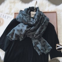 봄 여름 가을 면 린넨 스카프 목도리 얇은 명주 머플러 넥 워머 숄 여성 간절기 심플 기본