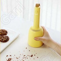 Garrl 미니 무선청소기 지우개 청소기 USB 충전식 2단 조절가능 책상용 핸디청소기 가정용 사무실 휴대용, 옐로우