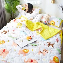 에어컨 여름 쿨링 물세탁 가능 여름 차렵이불 춘추 1인 침대커버퀸 침대카바 슈퍼싱글침대커버 침대커버세트 극세사이불 이불