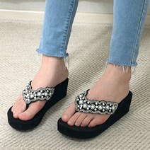 수피 EVA 5cm 초경량 키높이 보석샌들