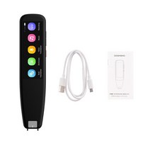 영어 번역기 일본어 한영 번역기 한일 DOSMONO 사전 번역 펜 스캐너 텍스트 스캔 읽기 장치 다국어 WiFi 1, 01 Black