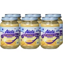 독일 알레떼 Alete 6개월부터 팜유프리 이브닝 포리지 비스킷 아기죽 190g, 12병