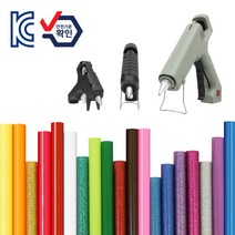 컬러 글루건심 핫멜트 글루건 스틱, 01. 펄(반짝이) 7mm, 펄 레드