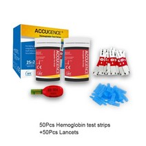4in 1 다기능 미터 헤모글로빈 혈당 요산 케톤 측정기 테스트 스트립 HB 빈혈 검사 당뇨병 통풍케톤 생성, CHINA_50Pcs Test Strip