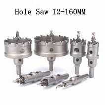 목공용홀쏘 12-160mm tct 코어 홀 드릴 금속 스테인레스 스틸 목재 절단 플레이트 커터 드릴링 카바이드 팁, 89mm