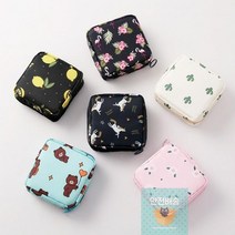 화장품_방수_미니_여행용_파우치_생리대파우치_가방 D3CE, 2-사각파우치-레몬