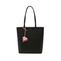 질스튜어트ACC SHOPPERHOLIC 블랙 가죽 하트장식 쇼퍼형 숄더백 JABA1E805BK