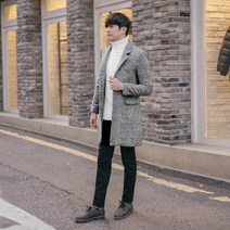 비시크 겔리언 하운드투스 코트 루크 꽈배기 폴라 니트 파일드 기모 슬랙스