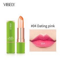 알로에 베라 립스틱 립밤 립 글로스 보습 느낌의 컬러 체인지 젤리 오래 지속되는 메이크업 TSLM2, [04] 04
