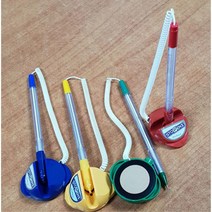 부착볼펜 색상랜덤 스프링줄형 펜 필기류 문구용품