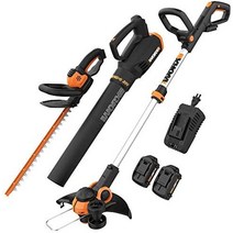 부탄가스예초기 worx wg163 gt 3.0 20v 무선 가스 충전식 예초기, 20v gt 3.0 스트링 트리머엣저 번들(2)