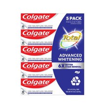 [당일배송]콜게이트 Colgate 토탈 어드벤스드 화이트닝 치약 181g 5개
