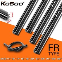 Koso자동차 와이퍼 블레이드 천연 고무 스트립 1 개 10mm 14 