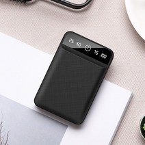 보조배터리 휴대용 대용량 고속 미니 보조베터리 30000mAh 빠른 충전 디지털 디스플레이 외부 배터리 삼성 호환 Xiaomi 은행, [01] 30000mAh, [02] black