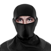 MORIT 스포츠 기모 후드 넥워머 바라클라바, 블랙