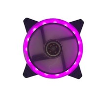 120mm Led 컴퓨터 냉각 팬 PC 케이스 조정 가능한 52CFM 진동 고무 12V 음소거 Ventilador 차가운, pink