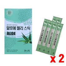 유기농 알로에젤리 콜라겐젤리 알로에 면역다당체 먹는알로에 알로에겔 사포나리아 알로에 생즙 전잎 국내산 저분자 피쉬콜라겐, 알로에젤리스틱(15포), 2박스