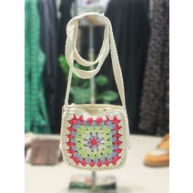 써스데이아일랜드 크로셰 니트 백 (T228MBP232W)(2207726)