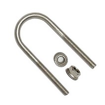 (STS 304) 스텐 롱유볼트 3/8 u볼트 롱유볼트 파이프 고정 가스브라켓 유볼트 와샤, 스텐 롱유볼트 3/8x80A+후렌지너트-1세트