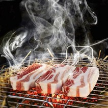 짚불삼겹살 친환경 볏짚 초벌구이 삼겹살, 2kg