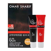 동성제약 오마샤리프 60초 칼라크림 염색약 60g 5호 자연스런 밤색
