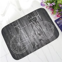 야자 매트 10m 나무 보드 자전거 낙서 도어 미끄럼 방지 흡수성 욕실 도어 발 침실, 5, 40cmx60cm