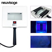 피부측정기 우드 램프 스킨 분석기 핸드 헬드 UV 페이셜 테스트 자외선 블랙 라이트 검사 돋보기 장치, 05 Japanese