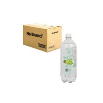 노 스파클링 백포도1L 12개입(1박스), 노브랜드 스파클링 백포도1L 12