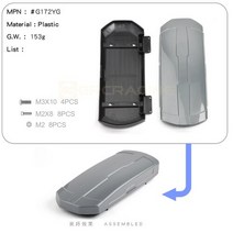 자동차 캠핑 루프 백 캐리어 GRC-시뮬레이션 지붕 화물 랙 1/10 RC 크롤러 자동차 축 SCX10 II 90046 Trax, 08 YG 1 Pcs