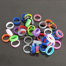 배드민턴그립 야구 낚시 탁구 스파이럴 쿠션 오버그립 테이프, (A)그립밴드 실리콘링, 랜덤