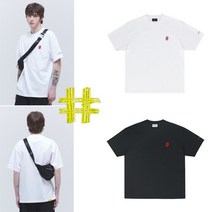 빈트릴 [빈트릴] 해시태그 스탠다드 티셔츠 BA232TS025