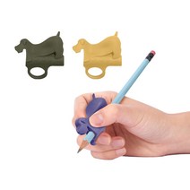 연필 잡는 바른 습관 닥터그립 오른손용 (올리브+옐로우)