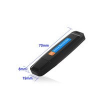 소형 녹음기 장시간 차량 충전식 U 디스크 휴대용 USB 디지털 오디오 음성 녹음기 전문 미니 딕터폰 활성화, 01 Black