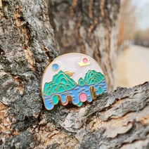 일월 오봉 독도 배지 뱃지 상품 굿즈 디자인 한국 전통 개인 소장용